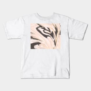 Pastel marble - blush pink Kids T-Shirt